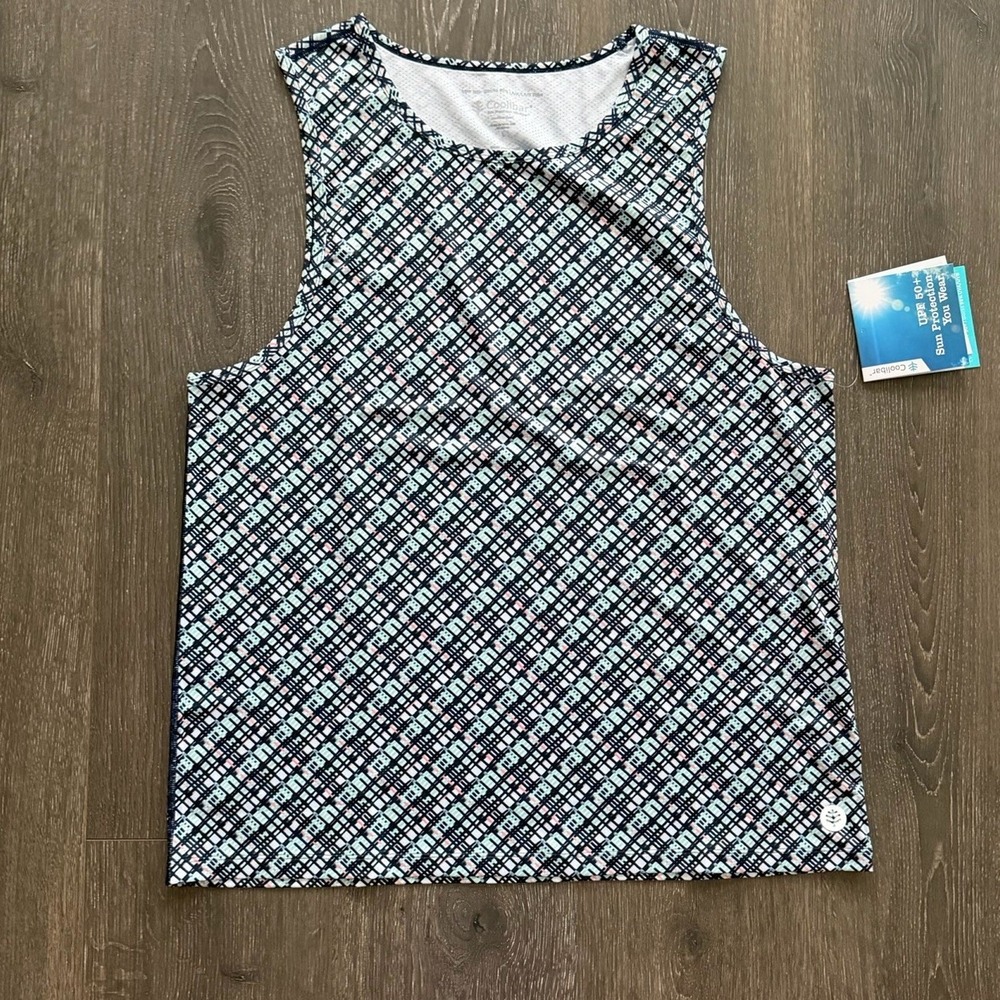 Coolibar NWT Dade Swim Tank UPF 50+ Sleeveless Sun Shirt Tank Mens Large Beach